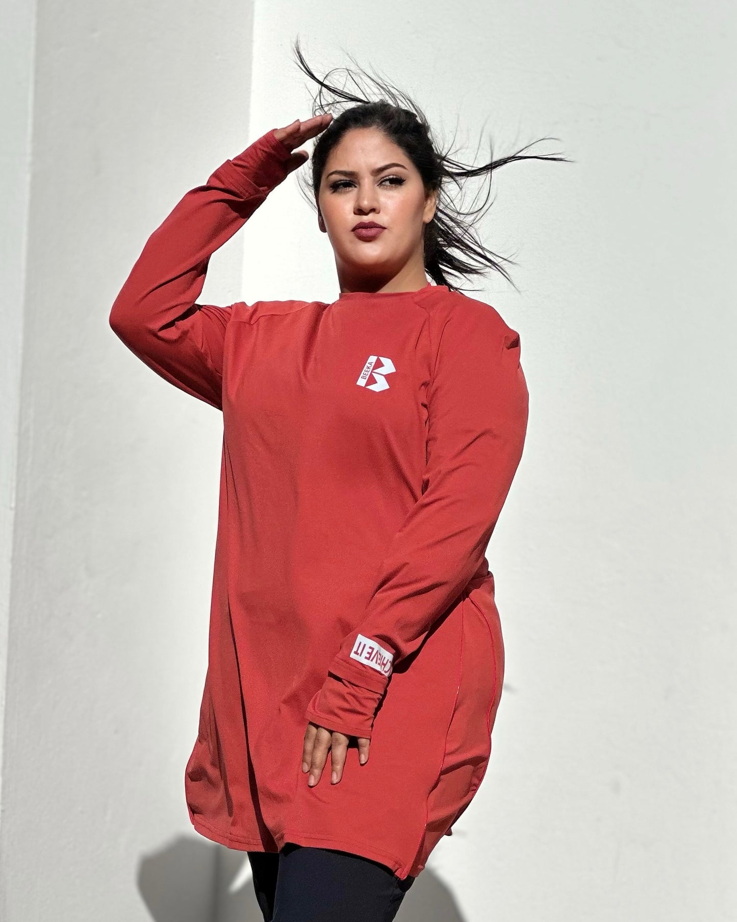 Pull fonctionnel LIBERTY Rouge Brique