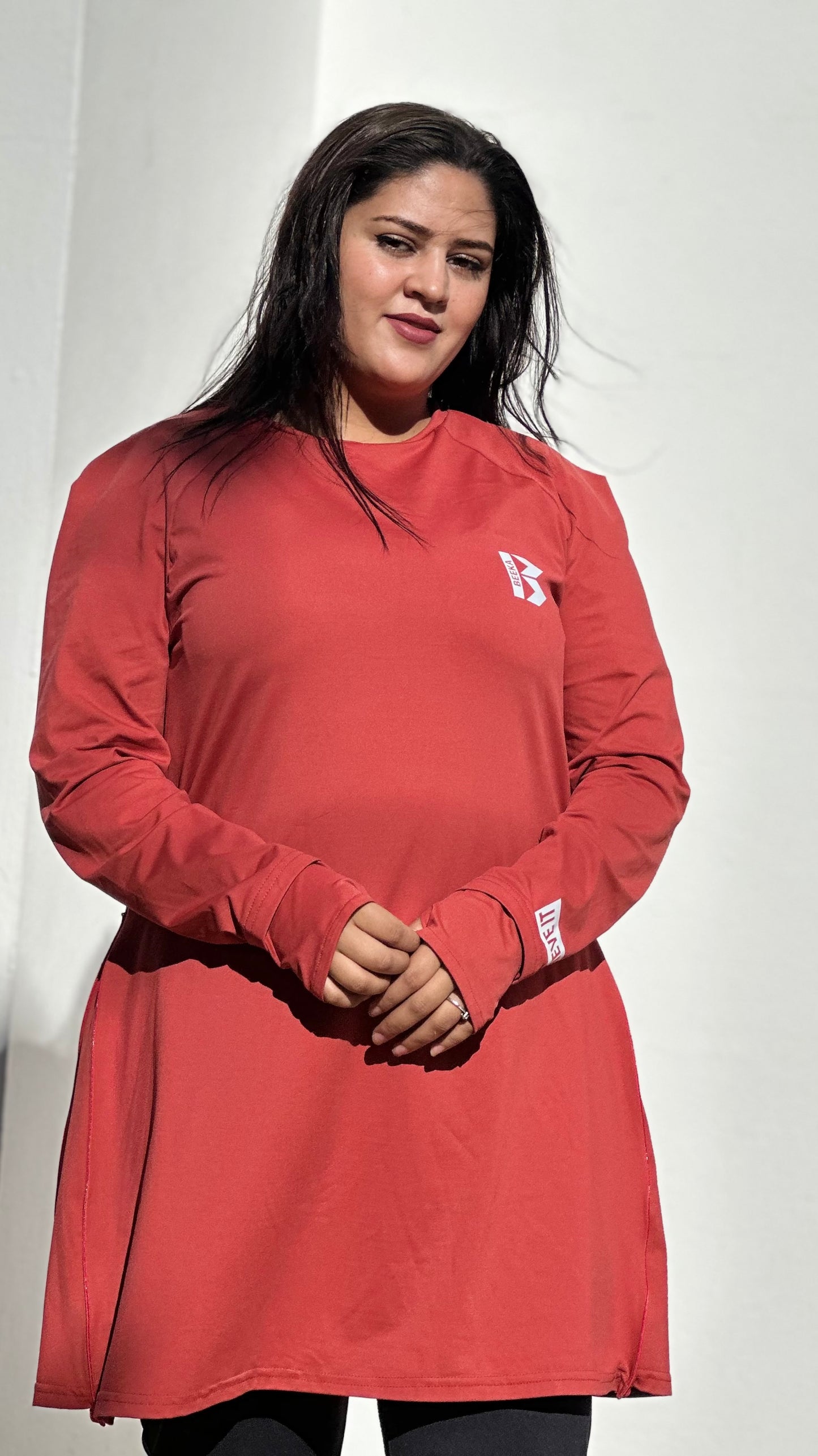 Pull fonctionnel LIBERTY Rouge Brique