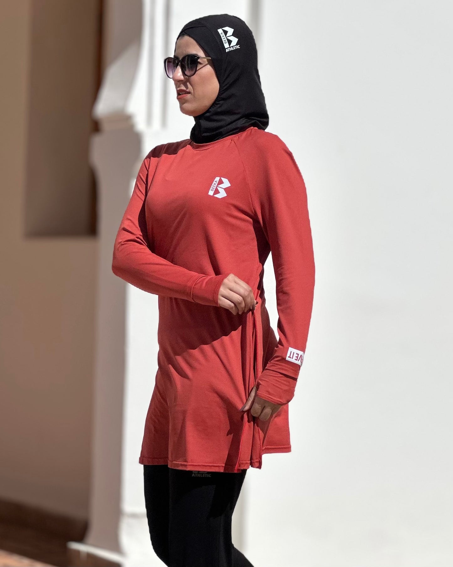 Pull fonctionnel LIBERTY Rouge Brique