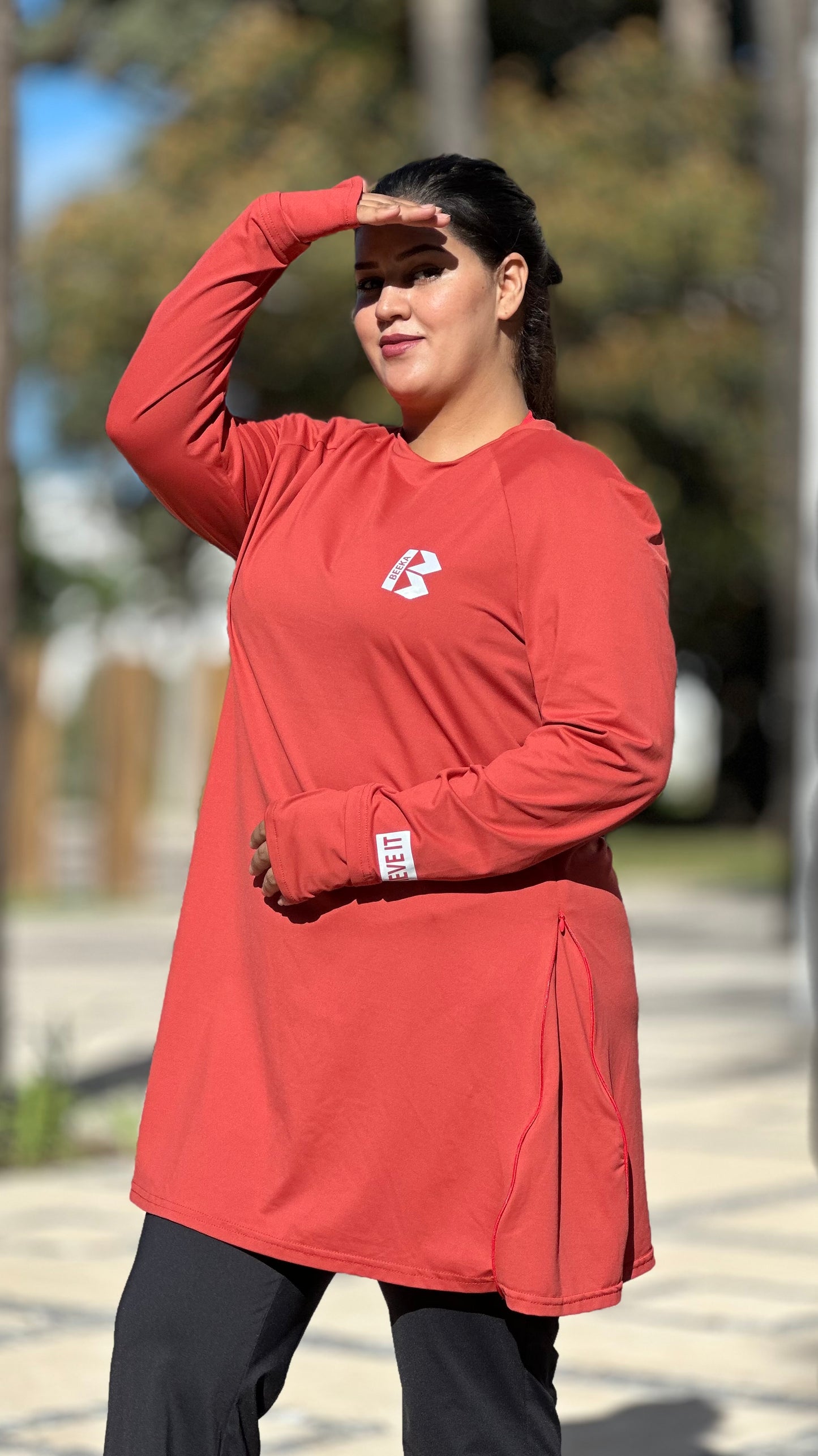 Pull fonctionnel LIBERTY Rouge Brique