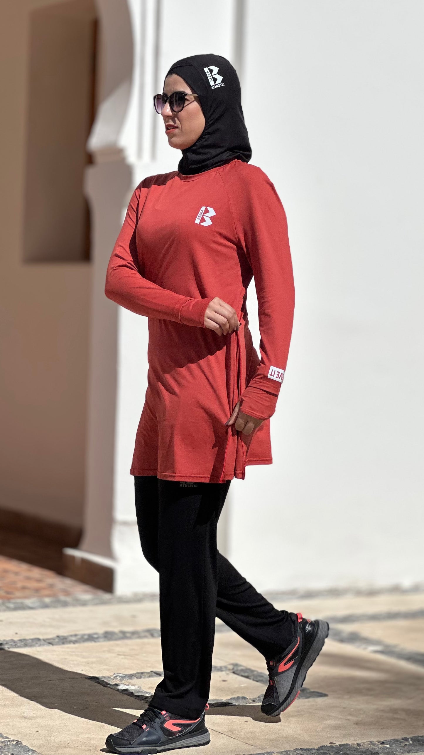 Pull fonctionnel LIBERTY Rouge Brique