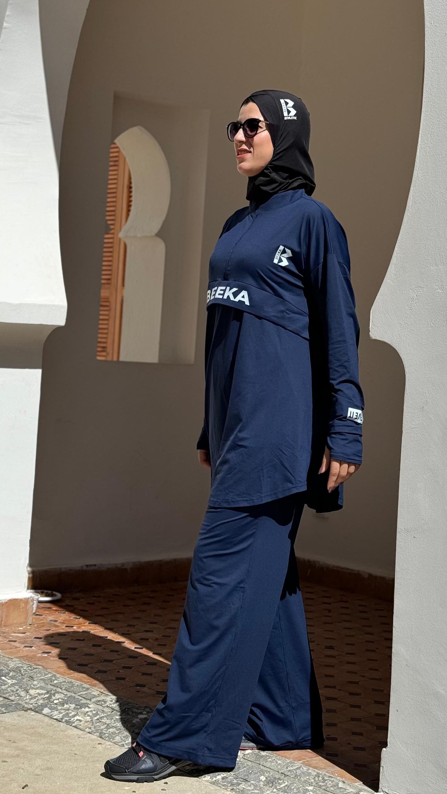 Ensemble VIBE – Liberté de Mouvement & Élégance Sportive Bleu