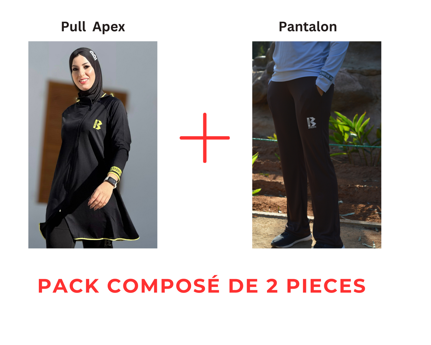 Pack Tunique Apex Noir + Pantalon noir